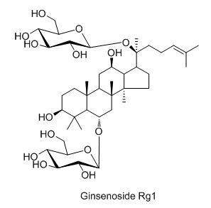 구조식(진세노사이드 Rg1)