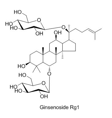 구조식(진세노사이드 Rg1)